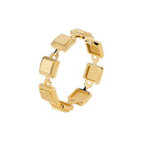 Unlock 18K Multi-Lock Gold Ring